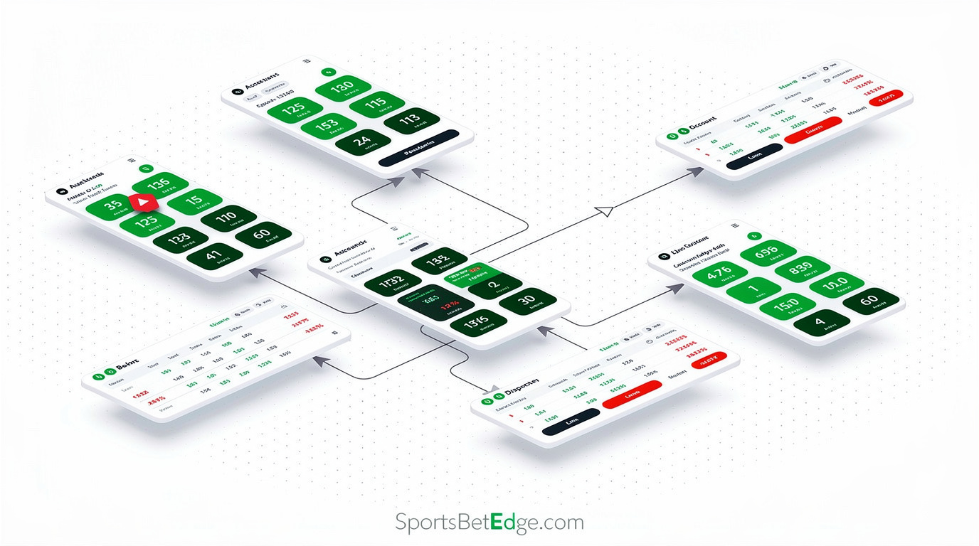 Broker API routing architecture to multiple bookmakers