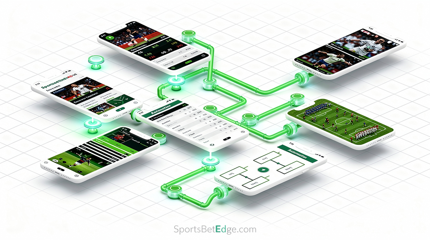 Sports betting automation architecture: signal layer, orchestration layer, execution layer