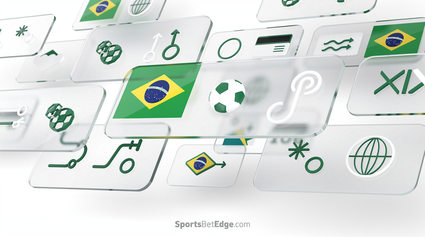 Infographic overview illustrating the legal status and market insights for sports betting in Sports Betting in Brazil 2026 : Market Regulation & PIX Strategy
