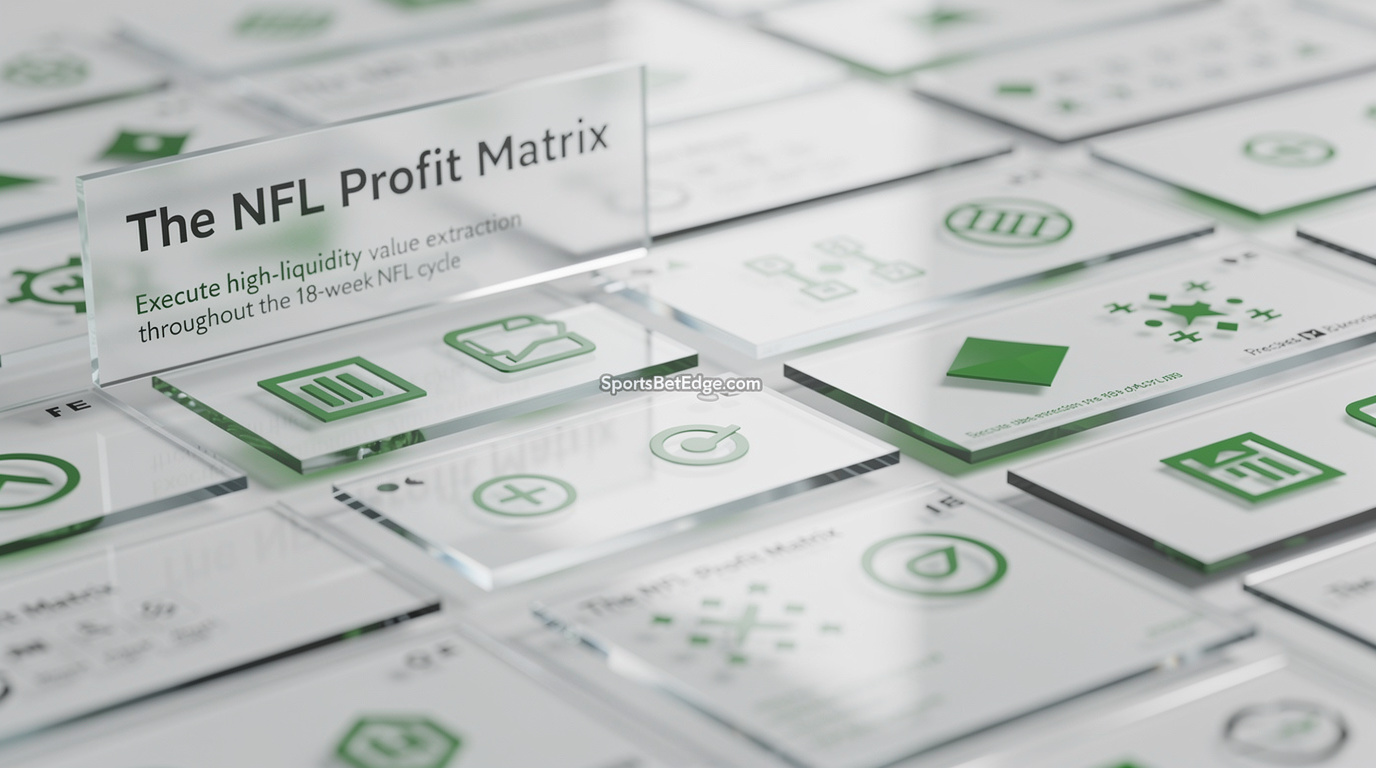 Premium quantitative workflow visualization mapping the core strategic concepts for How to Profit During NFL Season: 2026 Football Betting Playbook